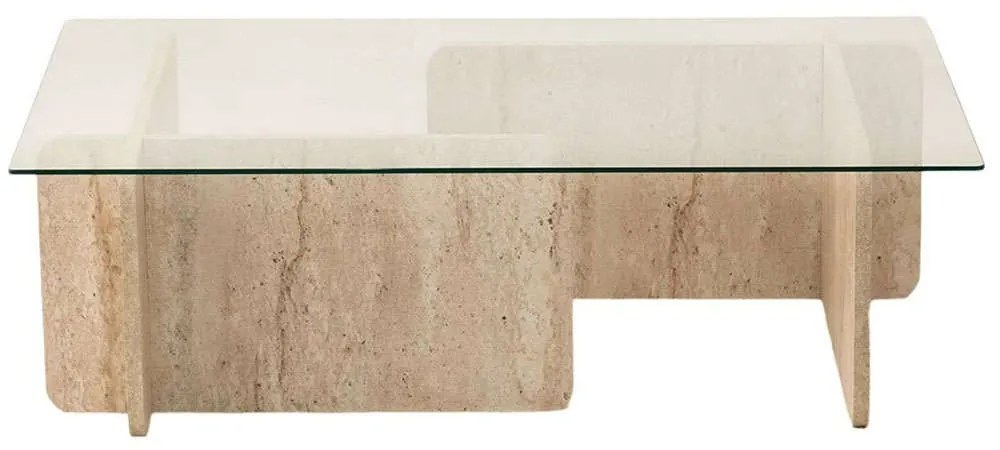 Τραπέζι Σαλονιού Escape 552NOS2503 105x65x30cm Travertine Beige