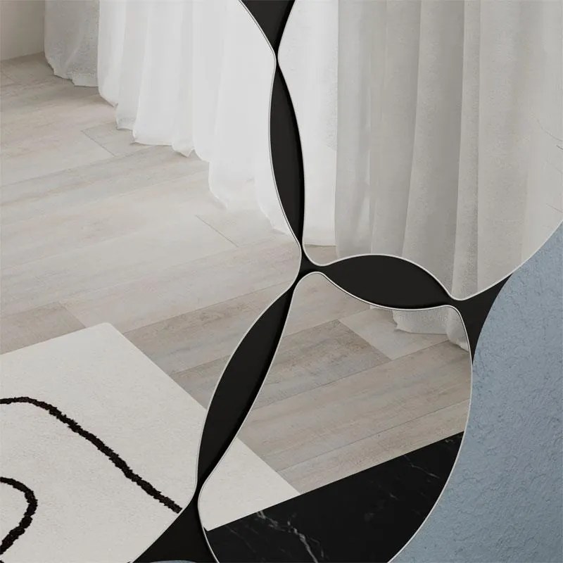 Καθρέπτης Gorta μαύρο 75x2x51εκ 75x2x51 εκ.