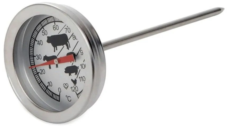 Θερμόμετρο Μαγειρικής Easy Cook 218522 11cm Silver Stainless Steel