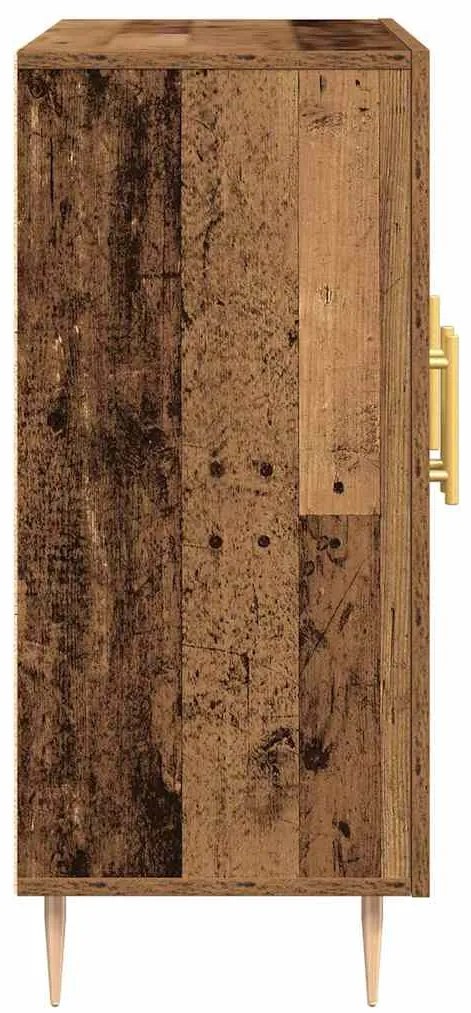 vidaXL Πλαϊνό γραφείο Παλιό ξύλο 90 x 34 x 80 εκ. Επεξεργασμένο ξύλο