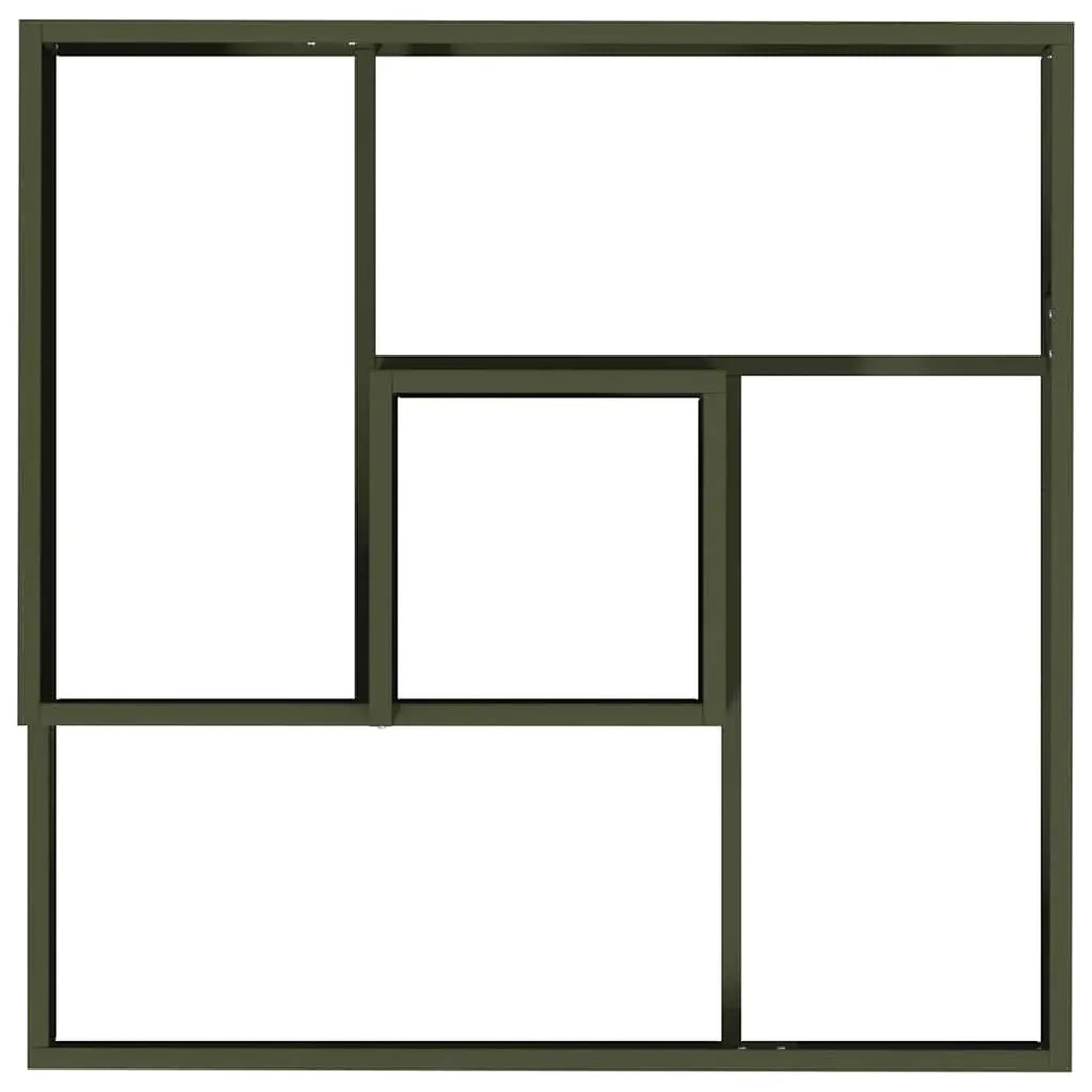 vidaXL Γλάστρα Κήπου Λαδί 60 x 60 x 50 εκ Ατσάλι
