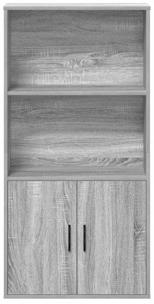 vidaXL Βιβλιοθήκη Γκρι Sonoma 60x24x120 εκ. από Επεξεργασμένο Ξύλο