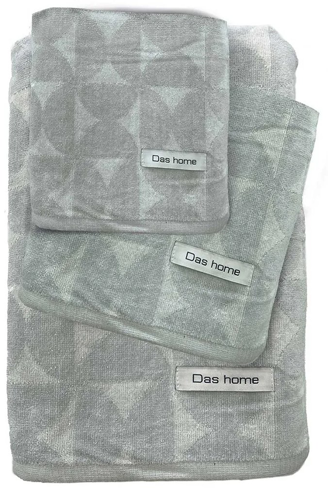 Πετσέτες Μπάνιου (Σετ 3τμχ) Das Home Daily Line 0728 Σπαγγί 550gsm