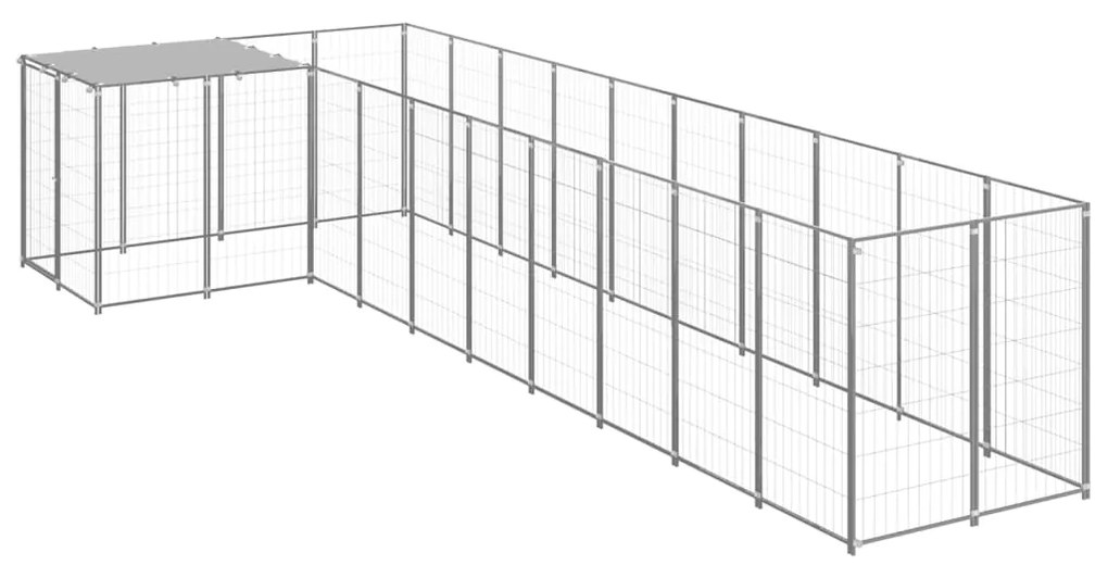 Σπιτάκι Σκύλου Ασημί 7,26 μ² Ατσάλινο   - Ασήμι