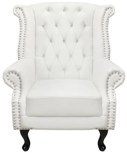 ΠΟΛΥΘΡΟΝΑ-ΜΠΕΡΖΕΡΑ T.CHESTERFIELD POLINA HM0053.02 PU ΛΕΥΚΟ ΜΑΤ 83x75x107Yεκ. - 0514302 - HM0053.02