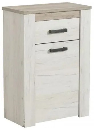 ΕΠΙΠΛΟ ΧΩΛ KENT 1K1F ΛΕΥΚΟ OAK - GREY OAK 68.5*36.5*98 11008573