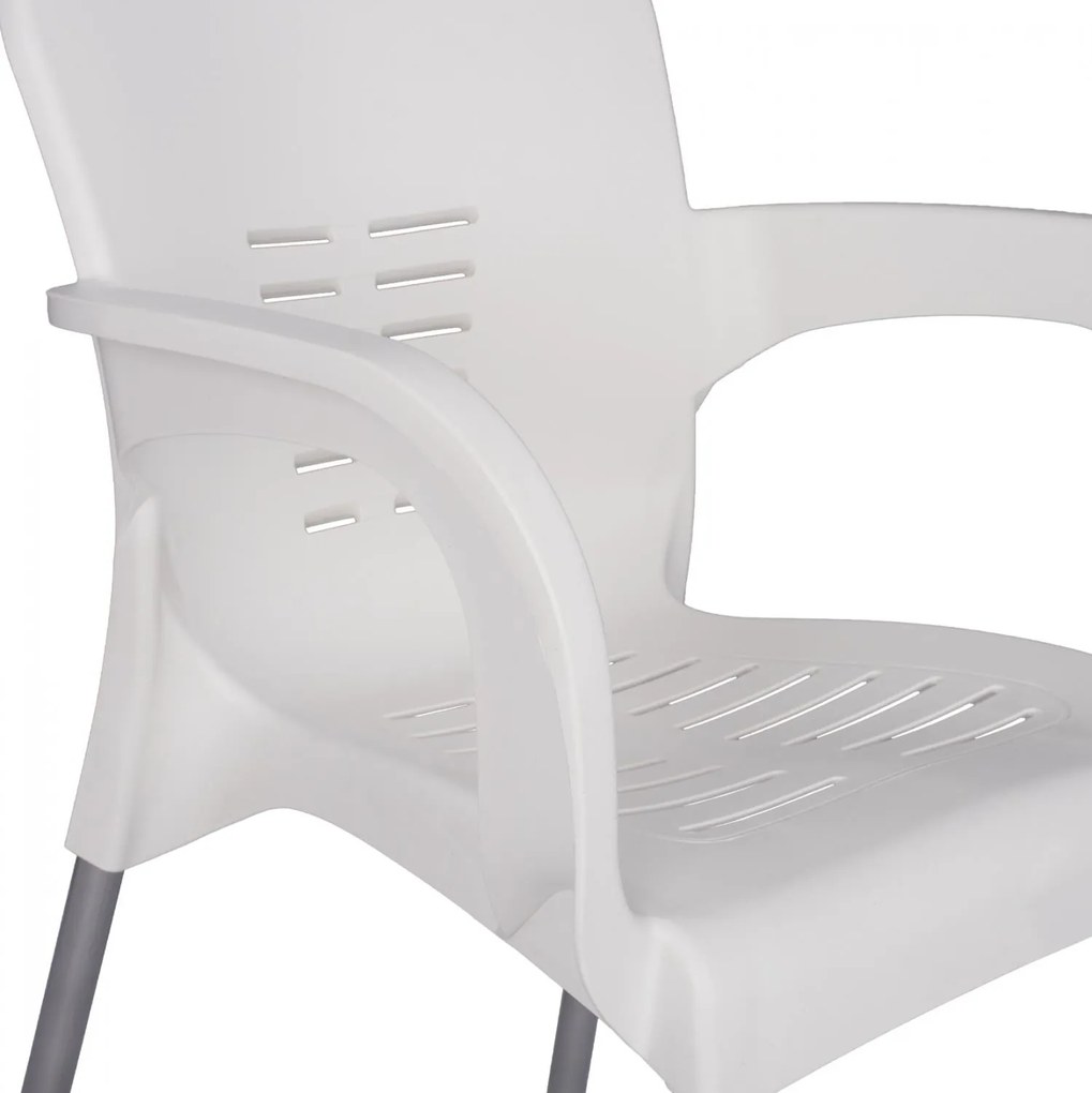 ΠΟΛΥΘΡΟΝΑ ΠΟΛΥΠΡΟΠΥΛΕΝΙΟΥ RECYCLED KAREK  ΛΕΥΚΟ ΧΡΩΜΑ 59,5x59x81Y εκ. 59.5x59x81 εκ.