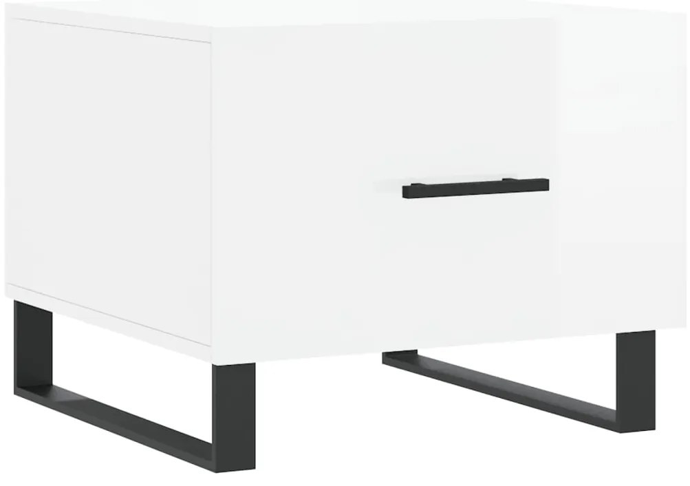 vidaXL Τραπεζάκια Σαλονιού 2 τεμ. Λευκά 50x50x40 εκ Επεξεργασμένο Ξύλο