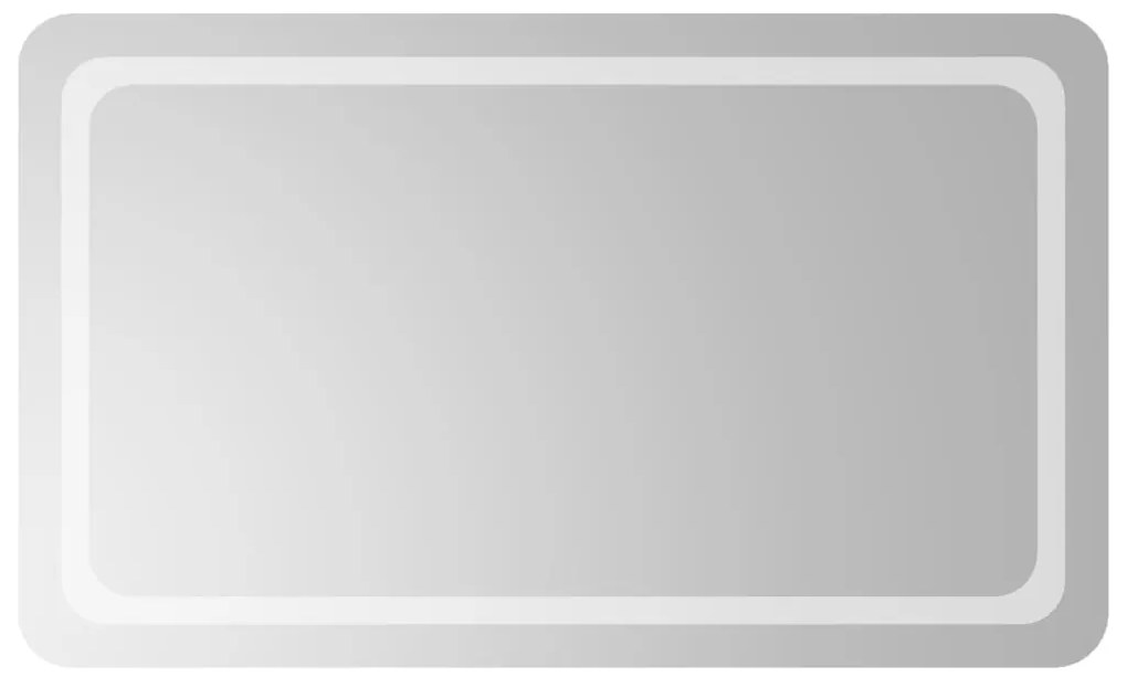 vidaXL Καθρέφτης Μπάνιου με LED 60x100 εκ.