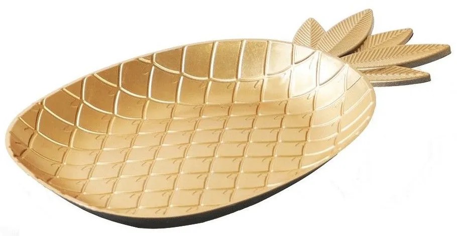 Διακοσμητικό Μπωλ Ανανάς ASL114 38x23,5cm Gold Espiel Polypropylene