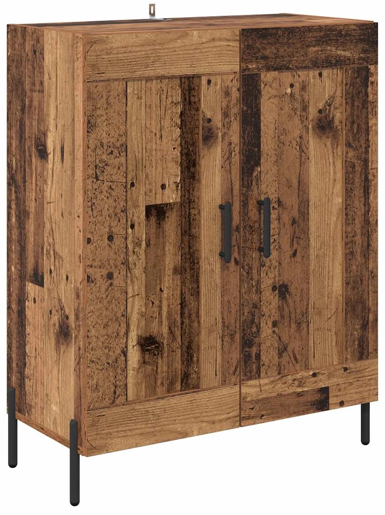 vidaXL Highboard Παλιό Ξύλο 69,5 x 34 x 180 εκ. Επεξεργασμένο ξύλο