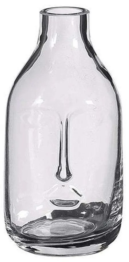 Βάζο Γυάλινο Face 02.1122536 9x17cm Clear Glass