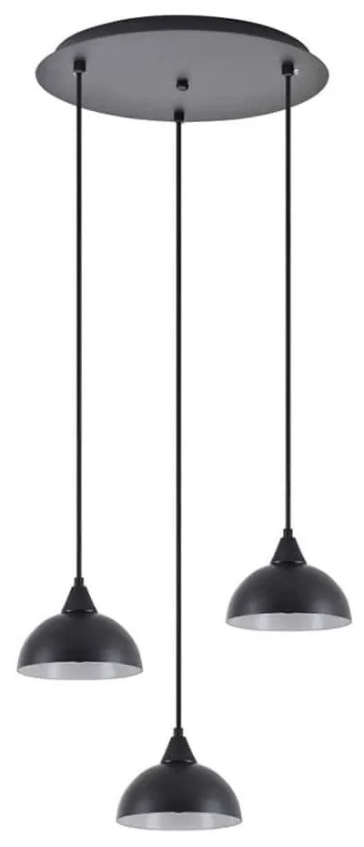 Φωτιστικό Οροφής Κρεμαστό Adept 77-9055 35x300cm 3xE27 60W Black Homelighting Μέταλλο