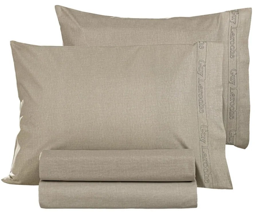 Μαξιλαροθήκες Color Plus (Σετ 2τμχ) Taupe Guy Laroche 50Χ70 50x70cm 100% Βαμβακερό Περκάλι