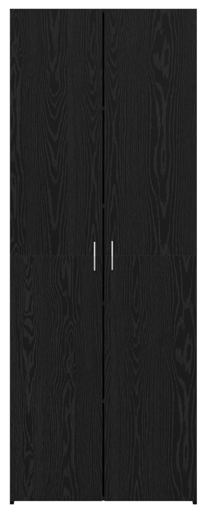 vidaXL Υψηλό Γραφείο Μαύρης Βελανιδιάς 70x42.5x185 εκ. Επεξεργασμένο Ξύλο