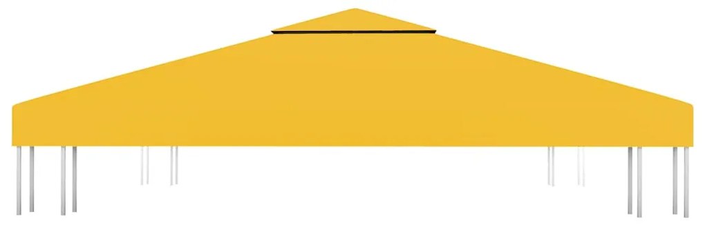 vidaXL Κάλυμμα για Κιόσκι 2 Επιπέδων Κίτρινο 3 x 3 μ. 310 γρ./μ²