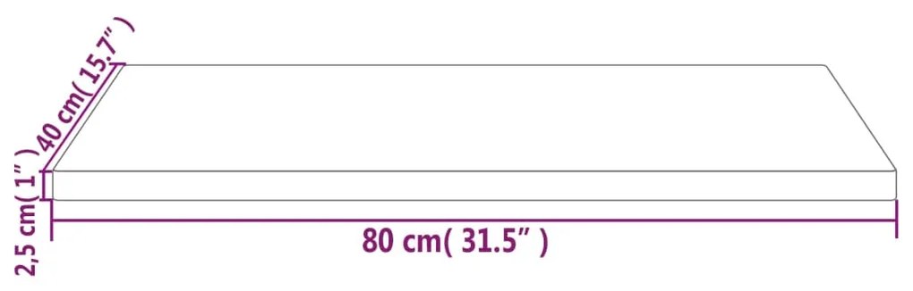 ΕΠΙΦΑΝΕΙΑ ΤΡΑΠΕΖΙΟΥ ΟΡΘΟΓ. 80X40X2,5 ΕΚ. ΑΠΟ ΜΑΣΙΦ ΞΥΛΟ ΠΕΥΚΟΥ 824400