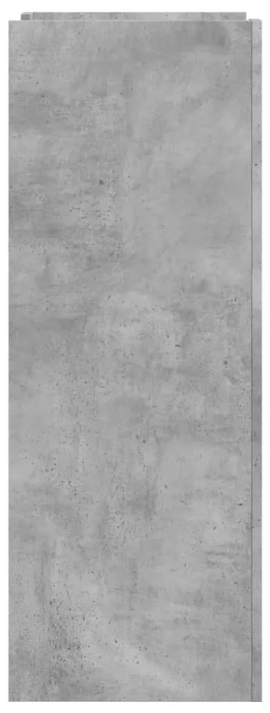 vidaXL Παπουτσοθήκη Γκρι Σκυροδέματος 74,5x37,5x100 Επεξεργασμένο Ξύλο