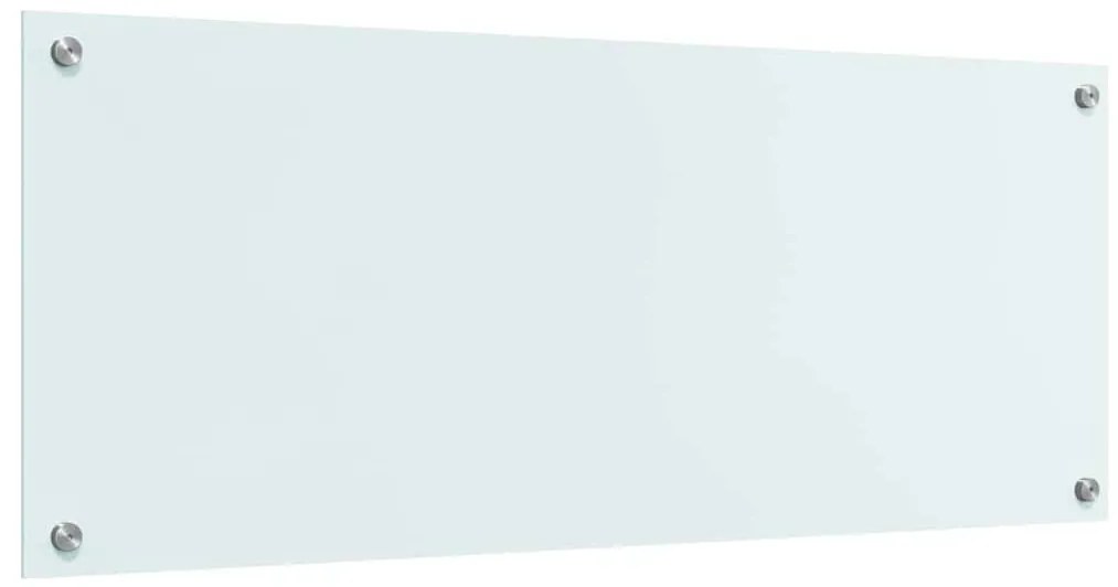 vidaXL Πίσω Πάνελ Κουζίνας Λευκό 100 x 40 cm σκληρυμένο γυαλί