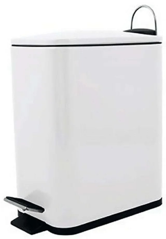 Κάδος Απορριμμάτων Erik 05393.002 5Lt White Metal