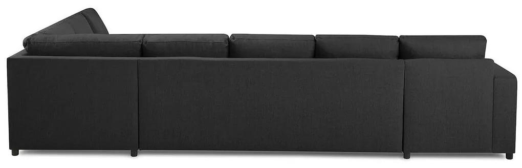 Γωνιακός Καναπές Scandinavian Choice C110, Ανθρακί, 344x225x80cm, Πόδια: Ξύλο | Epipla1.gr