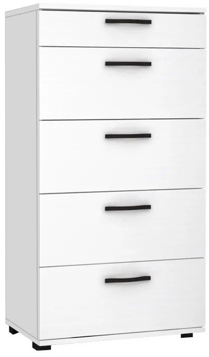 Συρταριέρα Helia Megapap χρώμα λευκό 60x44x108εκ.