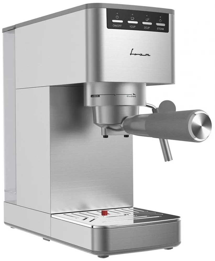 Fram FEM-D15SS Ημιαυτόματη Μηχανή Espresso για Αλεσμένο Καφέ 1350W , 15 Bar
