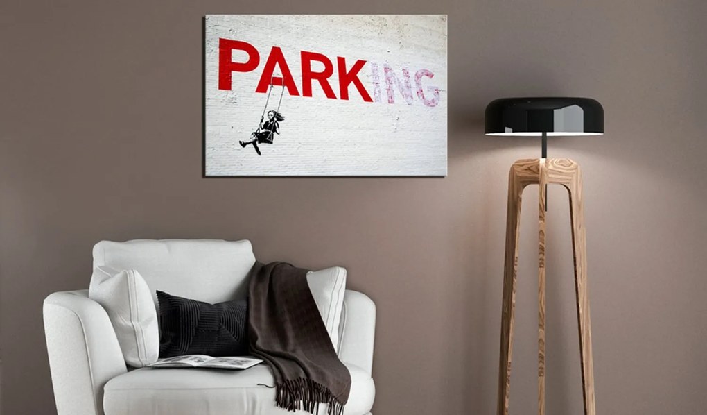 Πίνακας - Parking Girl Swing by Banksy 60x40