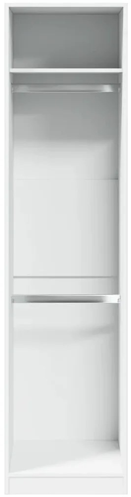 vidaXL Ντουλάπα Λευκή 50 x 50 x 200 εκ. από Επεξ. Ξύλο