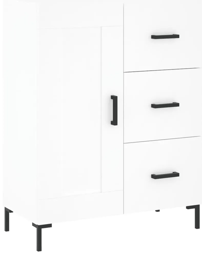 vidaXL Ντουλάπι Λευκό 69,5x34x180 εκ. από Επεξεργασμένο Ξύλο