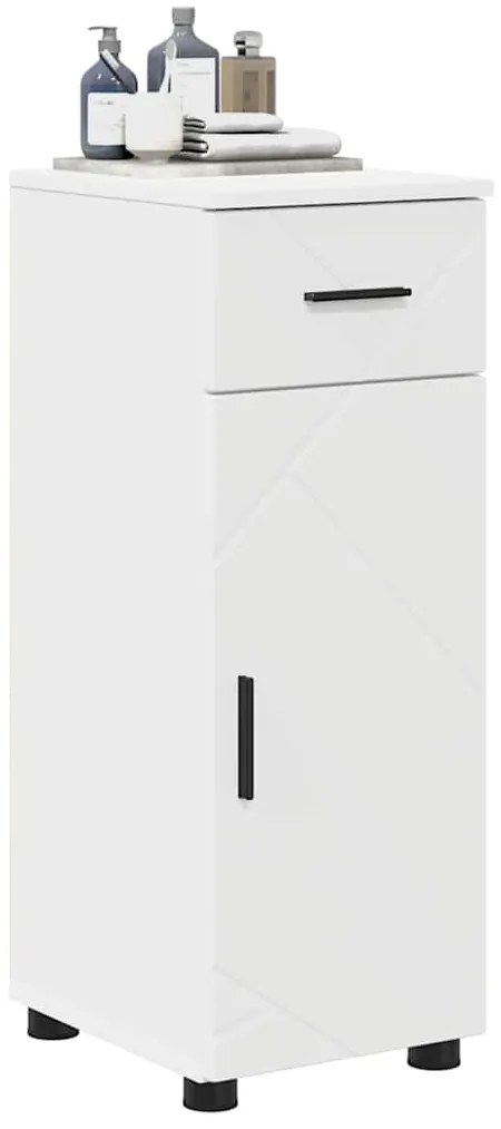 vidaXL Ντουλάπι Μπάνιου με συρτάρι με αποθήκευση Λευκό 30 x 35 x 80 εκ
