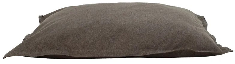 Πουφ μαξιλάρι Simpan pakoworld ύφασμα γκρι-καφέ