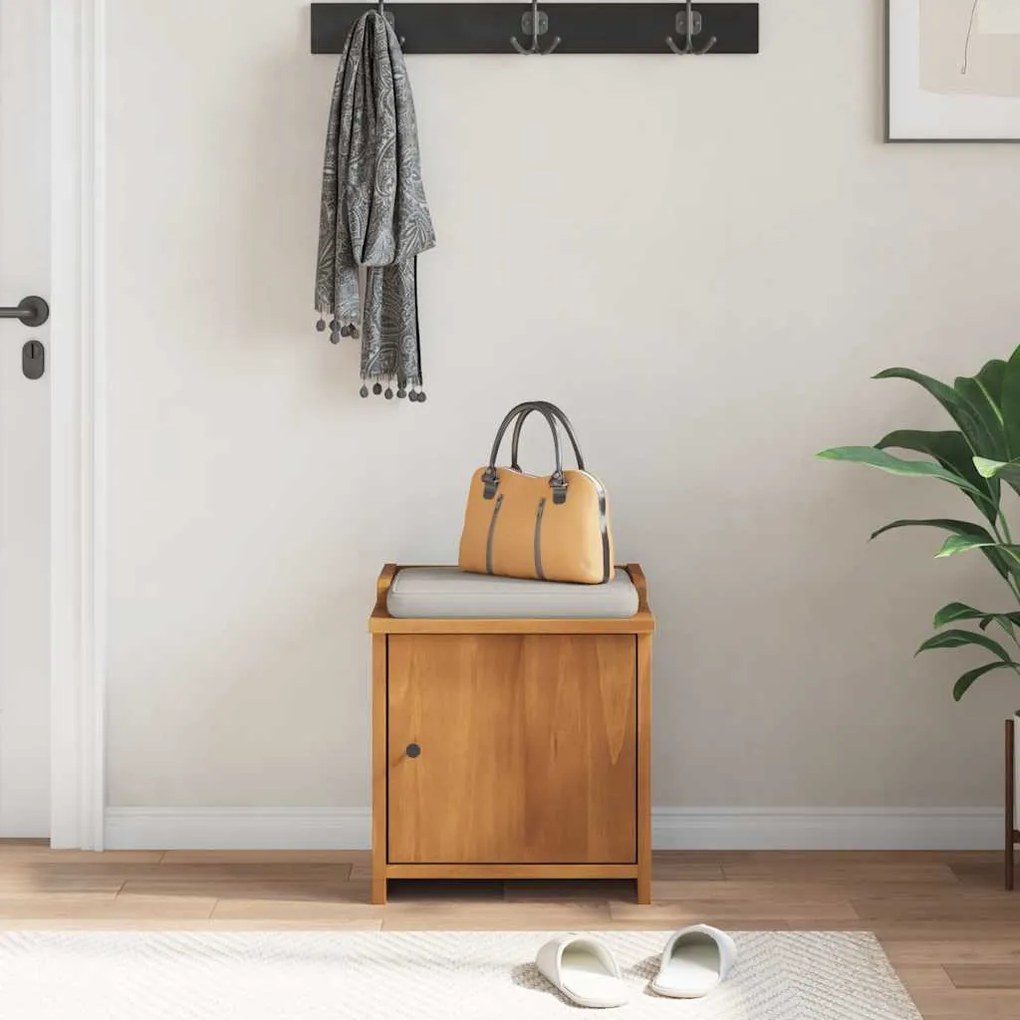 vidaXL Πάγκος διαδρόμου &quot;SANDNES&quot; 45x40x50 εκ.Πεύκο μασίφ ξύλο