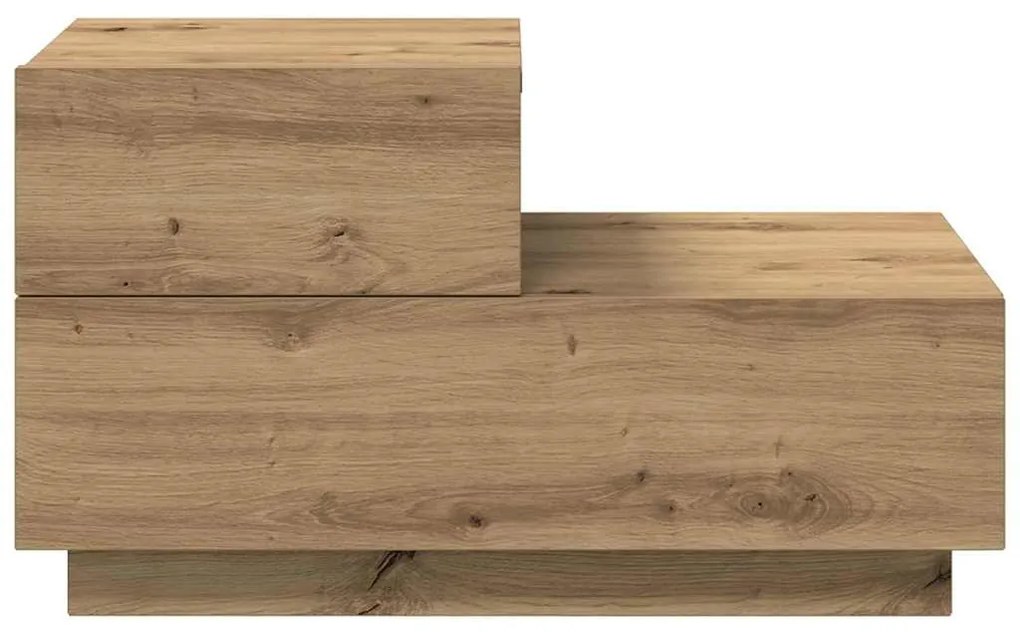 vidaXL Κομοδίνο artisan δρυς 70 x 36 x 40.5 εκ. Επεξεργασμένο ξύλο