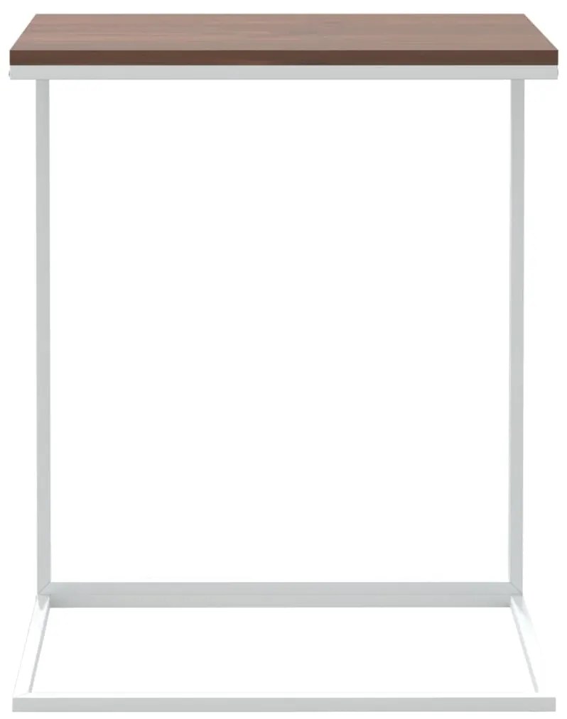 vidaXL Τραπέζι Βοηθητικό Λευκό 55 x 35 x 66 εκ. από Επεξεργασμένο Ξύλο