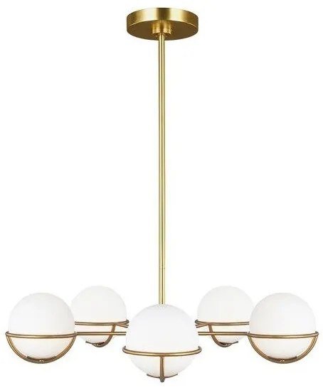 Κρεμαστό Φωτιστικό Οροφής 5xG9 Apollo Elstead Lighting-FE-APOLLO5-BB-Ορείχαλκος FE-APOLLO5-BB
