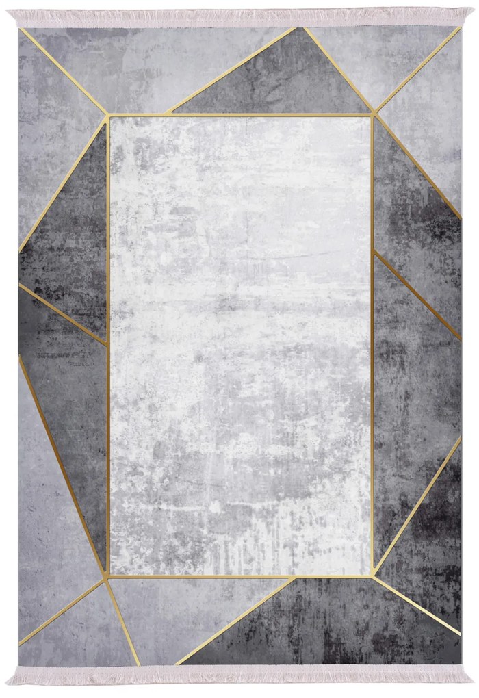 ΧΑΛΙ ΣΑΛΟΝΙΟΥ ΜΕ ΚΡΟΣΙΑ ΓΚΡΙ FB97723.23 180X280 εκ. 0517212