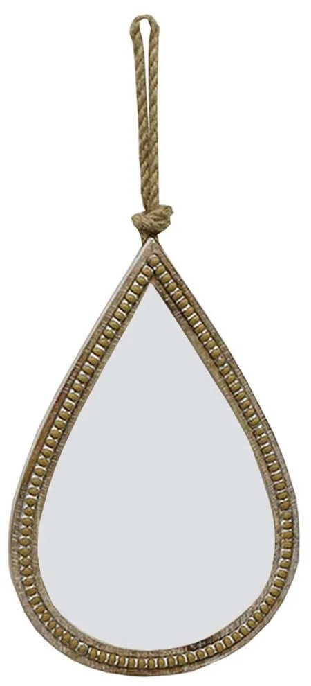 Καθρέπτης Τοίχου Tear 11-0303 29x4x43,5cm Natural Ξύλο,Γυαλί