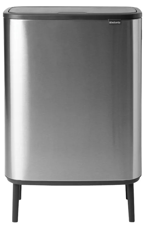 Brabantia 1001261 Κάδος απορριμμάτων Bo Touch Hi 60L, Matt Steel Fingerprint Proof