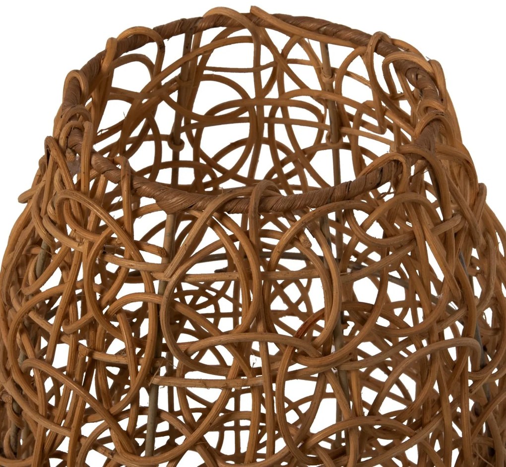 Φωτιστικό Δαπέδου C7877 Rattan σε Φυσικό χρώμα Φ24x62Yεκ. 24x24x62 εκ.