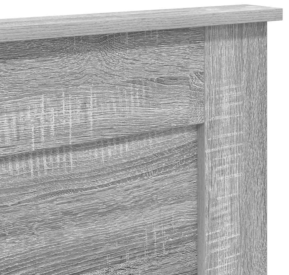 vidaXL Κεφαλάρι με κεφαλάρι Γκρίζο Σονομα 180 cm Επεξεργασμένο ξύλο