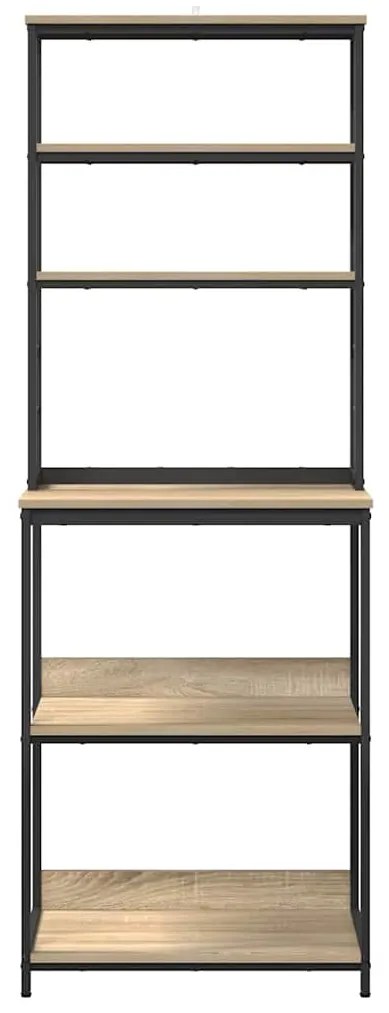 vidaXL Ράφι Κουζίνας Δρύς Sonoma 60 x 40 x 168 εκ Επεξεργασμένο ξύλο