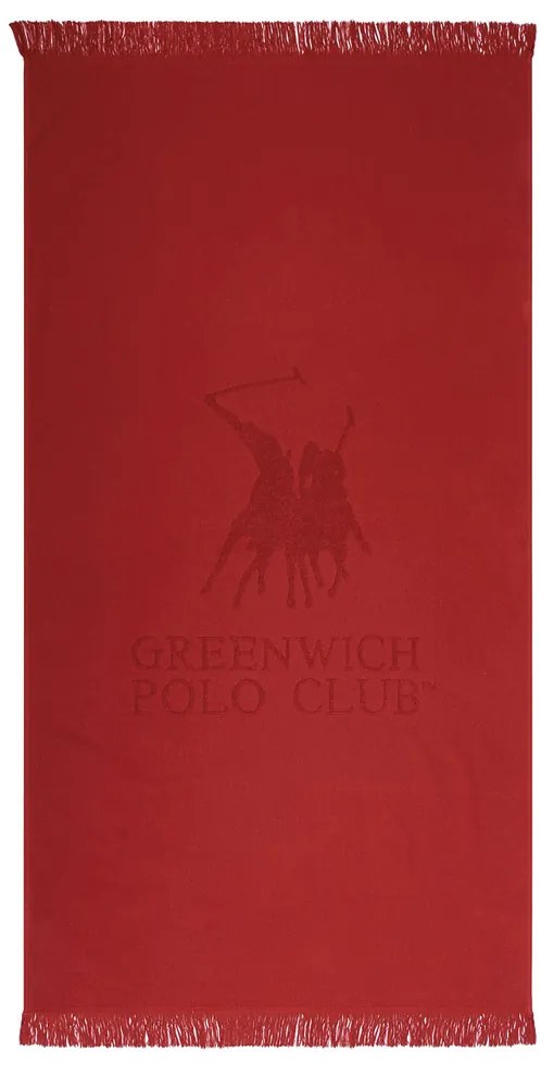 Πετσέτα Θάλασσας 80x170 Greenwich Polo Club 3637 Κόκκινο