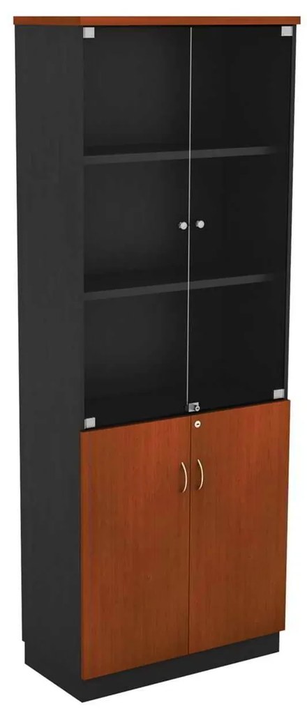 ΒΙΒΛΙΟΘΗΚΗ 80x40x211cm DG/Cherry / New