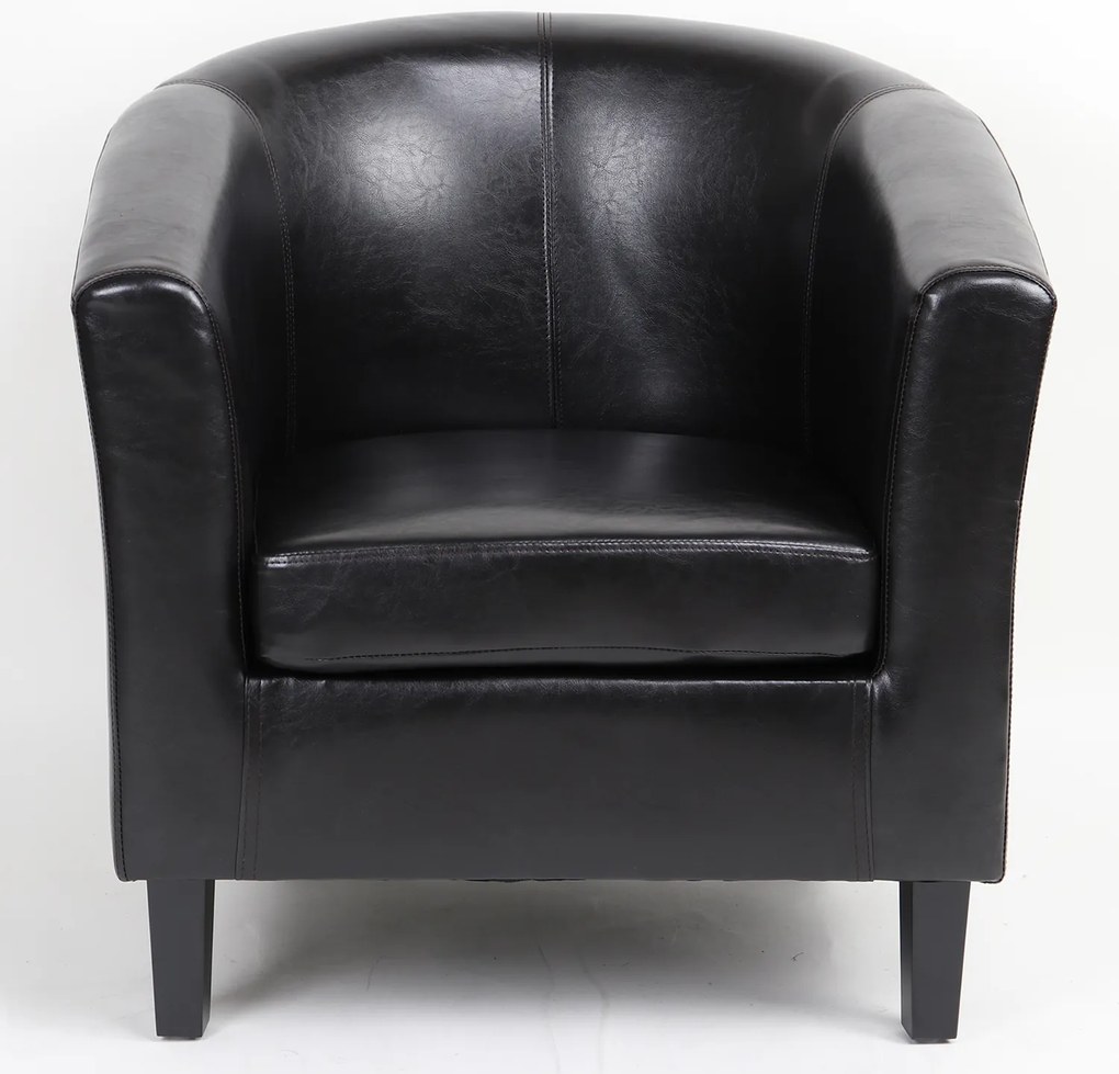 Πολυθρόνα ArteLibre FIORELLA Καφέ PU 73x69x75cm