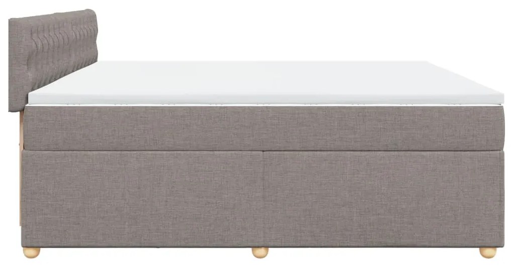 ΚΡΕΒΑΤΙ BOXSPRING ΜΕ ΣΤΡΩΜΑ TAUPE 200X200 ΕΚ. ΥΦΑΣΜΑΤΙΝΟ 3289098