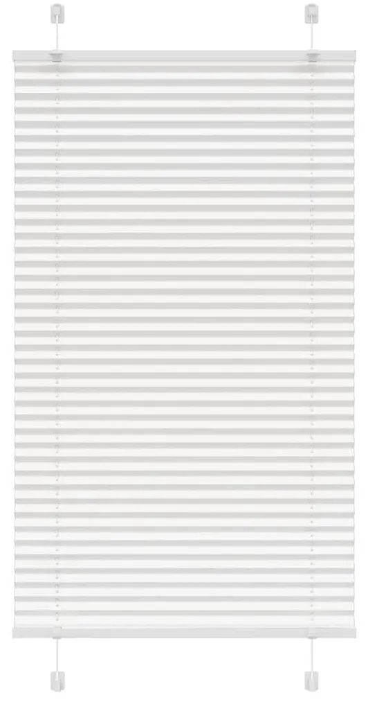 vidaXL Πλισέ περσίδα Λευκό 70x150 cm Πλάτος υφάσματος 69,4 cm
