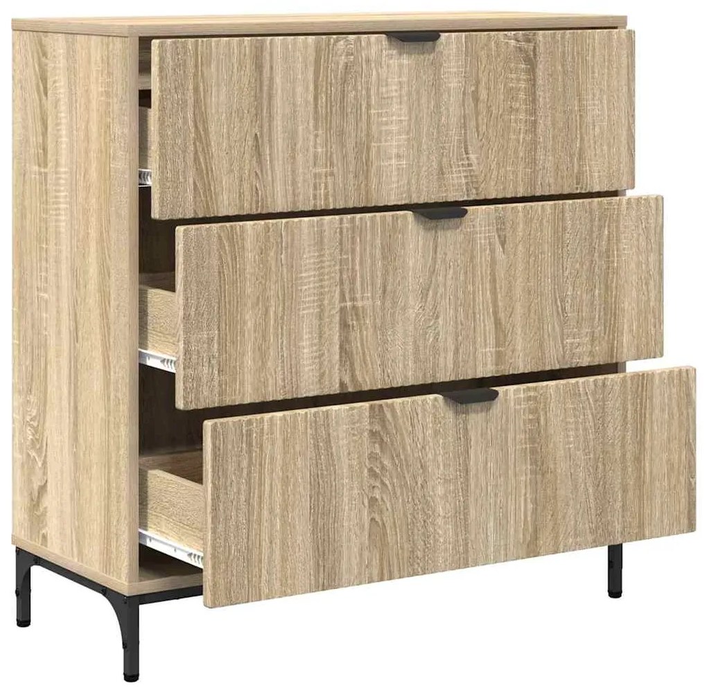 vidaXL Πλαϊνό γραφείο Sonoma Δρυς 79.5 x 33 x 82 εκ Επεξεργασμένο ξύλο