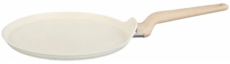 Τηγάνι για τηγανίτες Oliver Voltz Nice OV54422E26, 26 cm, φινίρισμα μάρμαρο, επαγωγικό, μπεζ