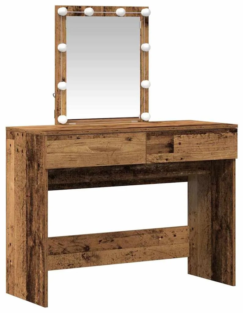 vidaXL Μπουφανάκι Παλιό Ξύλο 100 x 40 x 130 εκ Επεξεργασμένο ξύλο